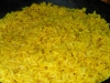 Turmeric rice closeup