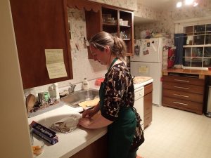 Sabrina in the kitchen