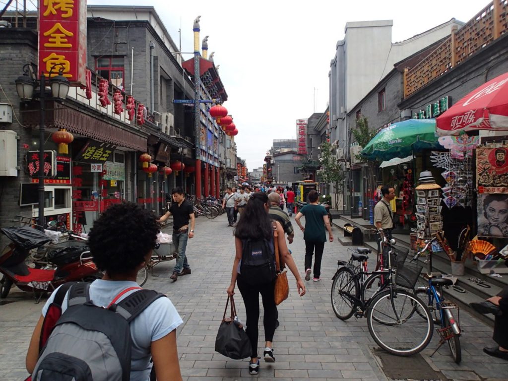 street in front of our hostel
