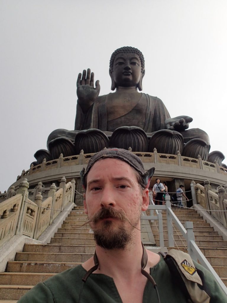 The world's largest Buddha, on Lantau Island, Hong Kong.